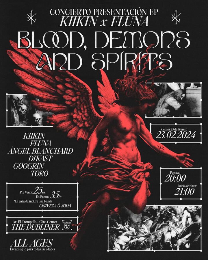 LANZAMIENTO DE EP Blood, Demons And Spirits 23/02/24 - 21:00 The Dubliner Santa Cruz, Bolivia EVENTO COMPLETADO